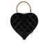 CHANEL VINTAGE MATELASSE HEART VANITY HAND BAG BLACK WHITE ENAMEL 90308211 - PURPOSE