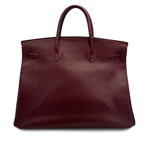 HERMES BIRKIN 40 ROUGE H VEAU GULLIVER HAND BAG 〇S GOLD HARDWARE 90308212 - PURPOSE