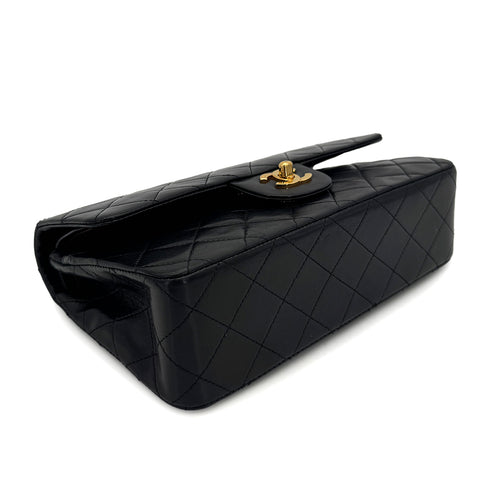 CHANEL VINTAGE CLASSIC FLAP SMALL CHAIN SHOULDER BAG BLACK LAMB SKIN 90308216 - PURPOSE