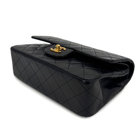 CHANEL VINTAGE CLASSIC FLAP SMALL CHAIN SHOULDER BAG BLACK LAMB SKIN 90308216 - PURPOSE