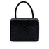 CHANEL VINTAGE CHEVRON HAND BAG BLACK LAMB SKIN 90308247 - PURPOSE