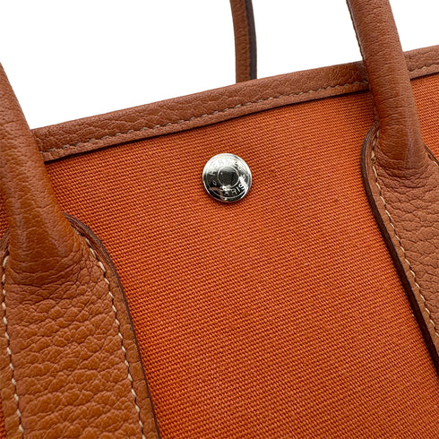 HERMES GARDEN PARTY TTPM POTIRON TOILE OFFICIER BUFFLE SKIPPER HAND BAG □I 90308251 - PURPOSE