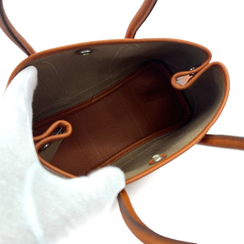 HERMES GARDEN PARTY TTPM POTIRON TOILE OFFICIER BUFFLE SKIPPER HAND BAG □I 90308251 - PURPOSE