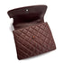 CHANEL VINTAGE MATELASSE PLASTIC CHAIN SHOULDER BAG BROWN LAMB SKIN 90308255 - PURPOSE