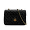 CHANEL VINTAGE MATELASSE HALF MOON CHAIN SHOULDER BAG BLACK LAMB SKIN 90308259 - PURPOSE