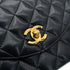 CHANEL VINTAGE MATELASSE HALF MOON CHAIN SHOULDER BAG BLACK LAMB SKIN 90308259 - PURPOSE