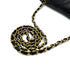 CHANEL VINTAGE MATELASSE HALF MOON CHAIN SHOULDER BAG BLACK LAMB SKIN 90308259 - PURPOSE