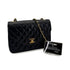 CHANEL VINTAGE MATELASSE HALF MOON CHAIN SHOULDER BAG BLACK LAMB SKIN 90308259 - PURPOSE