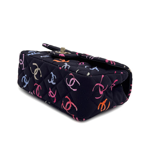 CHANEL MINI MATELASSE 20 CHAIN SHOULDER BAG NAVY CANVAS 90308261