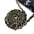 CHANEL MINI MATELASSE 20 CHAIN SHOULDER BAG NAVY CANVAS 90308261