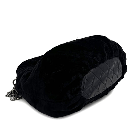 CHANEL FAUX FUR 2WAY CHAIN HAND SHOULDER BAG BLACK 90308262 - PURPOSE