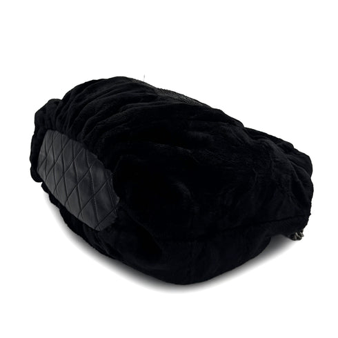CHANEL FAUX FUR 2WAY CHAIN HAND SHOULDER BAG BLACK 90308262 - PURPOSE