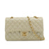 CHANEL VINTAGE CLASSIC FLAP MEDIUM CHAIN SHOULDER BAG CHAMPAGNE GOLD LAMB SKIN 90308265 - PURPOSE