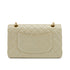 CHANEL VINTAGE CLASSIC FLAP MEDIUM CHAIN SHOULDER BAG CHAMPAGNE GOLD LAMB SKIN 90308265 - PURPOSE