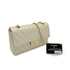 CHANEL VINTAGE CLASSIC FLAP MEDIUM CHAIN SHOULDER BAG CHAMPAGNE GOLD LAMB SKIN 90308265 - PURPOSE
