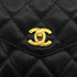 CHANEL VINTAGE MATELLASSE TURN LOCK CHAIN TOTE BAG BLACK CAVIAR SKIN 90308268 - PURPOSE