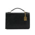 CHANEL VINTAGE DOUBLE TURN LOCK MATELASSE CHAIN SHOULDER HAND BAG BLACK LAMB SKIN 90308270 - PURPOSE
