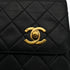 CHANEL VINTAGE DOUBLE TURN LOCK MATELASSE CHAIN SHOULDER HAND BAG BLACK LAMB SKIN 90308270 - PURPOSE