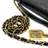 CHANEL VINTAGE DOUBLE TURN LOCK MATELASSE CHAIN SHOULDER HAND BAG BLACK LAMB SKIN 90308270 - PURPOSE