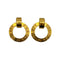 CHANEL VINTAGE EARRINGS CIRCLE LOGO GOLD ACCESSORY 28 90308289 - PURPOSE