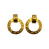 CHANEL VINTAGE EARRINGS CIRCLE LOGO GOLD ACCESSORY 28 90308289 - PURPOSE