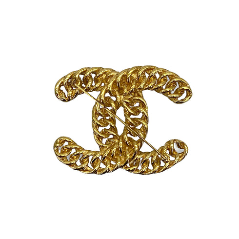 CHANEL VINTAGE COCOMARK CHAIN BROOCH GOLD ACCESSORY 90308293 - PURPOSE