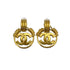 CHANEL VINTAGE EARRINGS CIRCLE COCOMARK GOLD ACCESSORY 04P 90308294 - PURPOSE