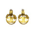 CHANEL VINTAGE EARRINGS CIRCLE COCOMARK GOLD ACCESSORY 04P 90308294 - PURPOSE