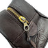 CHANEL VINTAGE BICOLORE CLUTCH BAG POUCH BROWN LEATHER 90308336 - PURPOSE