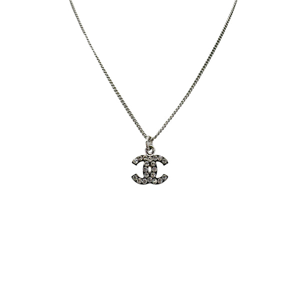 CHANEL NECKLACE COCOMARK RHINESTONE SILVER ACCESSORY 06V 90308337 - PURPOSE
