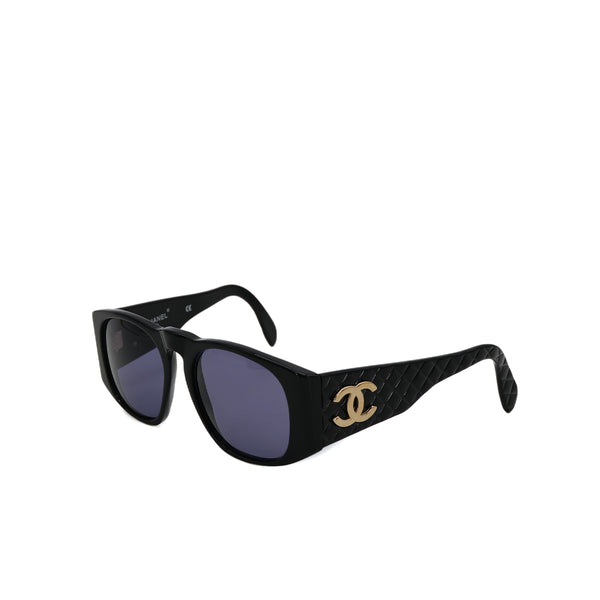 CHANEL VINTAGE SUNGLASSES COCOMARK MATELASSE BLACK EYEWEAR 90308343 - PURPOSE