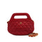 CHANEL VINTAGE MATELASSE CHAIN SHOULDER BAG RED LAMB SKIN 90308348 - PURPOSE