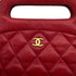 CHANEL VINTAGE MATELASSE CHAIN SHOULDER BAG RED LAMB SKIN 90308348 - PURPOSE