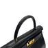 HERMES KELLY 35 RETOURNE BLACK BOXCALF HAND SHOULDER BAG 1998 SQUARE B GOLD HARDWARE 90308351 - PURPOSE