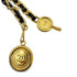 CHANEL VINTAGE CHAIN BELT LEATHER COCOMARK ACCESSORY 94A 90308355