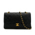 CHANEL VINTAGE CLASSIC FLAP MEDIUM CHAIN SHOULDER BAG BLACK LAMB SKIN 90308356 - PURPOSE