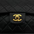 CHANEL VINTAGE CLASSIC FLAP MEDIUM CHAIN SHOULDER BAG BLACK LAMB SKIN 90308356 - PURPOSE