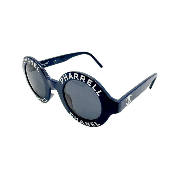 CHANEL PHARRELL WILLIAMS SUNGLASSES LOGO NAVY WHITE EYEWEAR 90308366 - PURPOSE