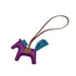 HERMES BAG CHARM RODEO PM ANEMONE BLUE IZMIR FAUVE AGNEAU MILO 90308367 - PURPOSE