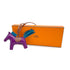 HERMES BAG CHARM RODEO PM ANEMONE BLUE IZMIR FAUVE AGNEAU MILO 90308367 - PURPOSE