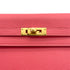 HERMES KELLY WALLET LONG ROSE LIPSTICK CHEVRE 2016 X GOLD HARDWARE 90308369 - PURPOSE