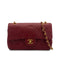 CHANEL VINTAGE CLASSIC FLAP SMALL CHAIN SHOULDER BAG RED LAMB SKIN 90308373 - PURPOSE