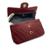 CHANEL VINTAGE CLASSIC FLAP SMALL CHAIN SHOULDER BAG RED LAMB SKIN 90308373 - PURPOSE