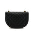 CHANEL VINTAGE MATELASSE ROUND CHAIN SHOULDER BAG BLACK LAMB SKIN 90308374 - PURPOSE