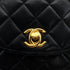 CHANEL VINTAGE MATELASSE ROUND CHAIN SHOULDER BAG BLACK LAMB SKIN 90308374 - PURPOSE