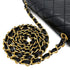 CHANEL VINTAGE MATELASSE ROUND CHAIN SHOULDER BAG BLACK LAMB SKIN 90308374 - PURPOSE