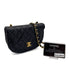 CHANEL VINTAGE MATELASSE ROUND CHAIN SHOULDER BAG BLACK LAMB SKIN 90308374 - PURPOSE