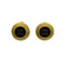 CHANEL VINTAGE EARRINGS ROUND COCOMARK GOLD BLACK 95C 90308379 - PURPOSE