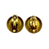 CHANEL VINTAGE EARRINGS ROUND COCOMARK GOLD BLACK 95C 90308379 - PURPOSE