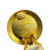 CHANEL VINTAGE EARRINGS ROUND COCOMARK GOLD BLACK 95C 90308379 - PURPOSE